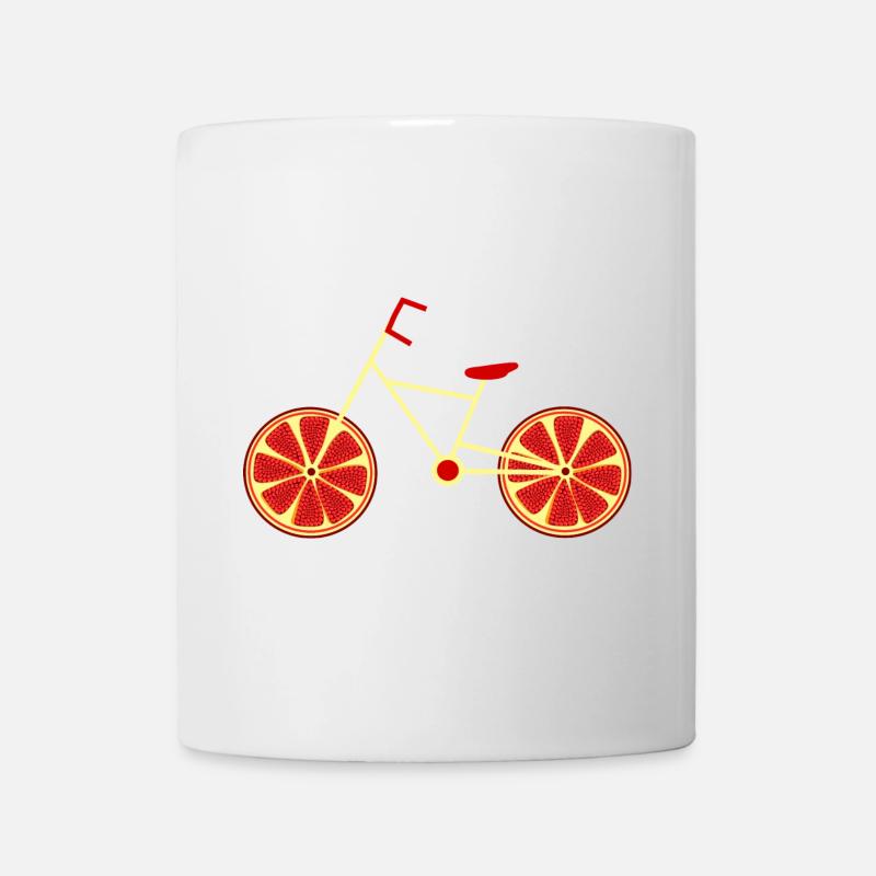 Vélo Grenade Rouge Cycliste Cyclisme - Mug blanc - blanc