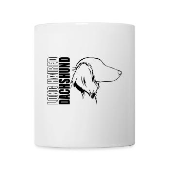 LONG HAIRED DACHSHUND Profile Dogs Dog Wilsigns - Mug - white - Front