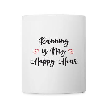 Running is My Happy Hour - Mug - white - Front