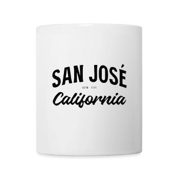 San José Kalifornien USA Gründungsjahr Design - Tasse - Weiß - Vorne