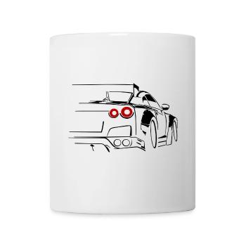 voiture de sport course tuning moteur - Mug blanc - blanc - Devant