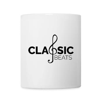 classic beats music klassische Musik Symbol - Tasse - Weiß - Vorne