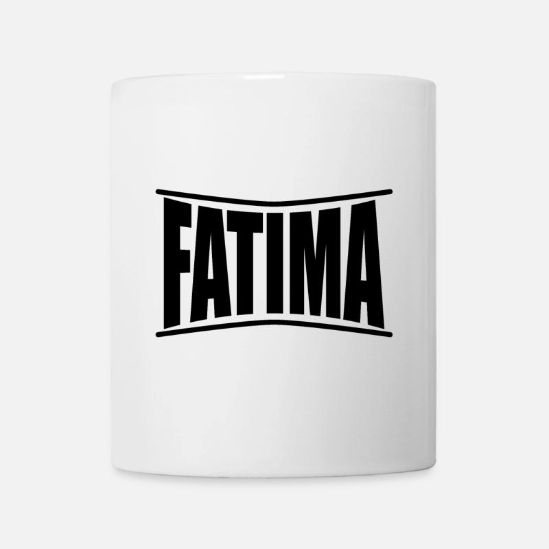 t-shirt Fatima t-shirt idée cadeau - Mug blanc - blanc