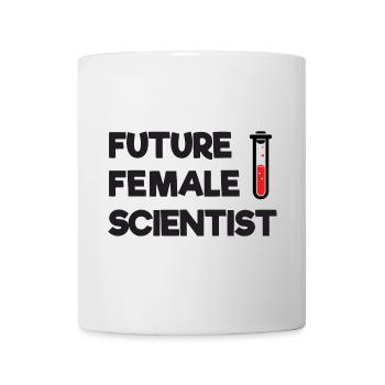 Zukünftige Wissenschaftlerin - Tasse - Weiß - Vorne