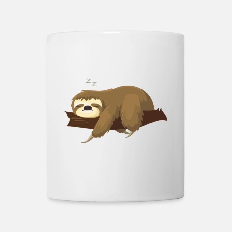 Official sleeping shirt with a sloth on a branch - Mug - white
