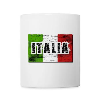 Lettrage ITALIA sale - Mug blanc - blanc - Devant