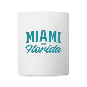 Miami Florida Retro Typo - Tasse - Weiß - Vorne