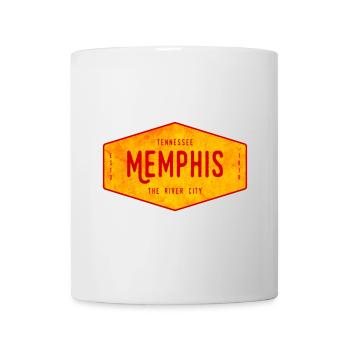 Enseigne de style Memphis – River City - Mug blanc - blanc - Devant