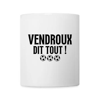 Vendroux, foot, fan de foot - Mug blanc - blanc - Devant