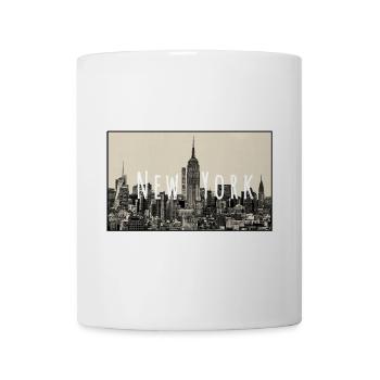 New York skyline - Tasse - Weiß - Vorne
