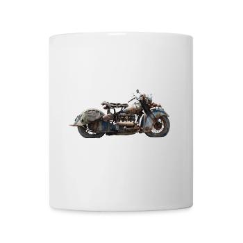 Motorrad - Tasse - Weiß - Vorne
