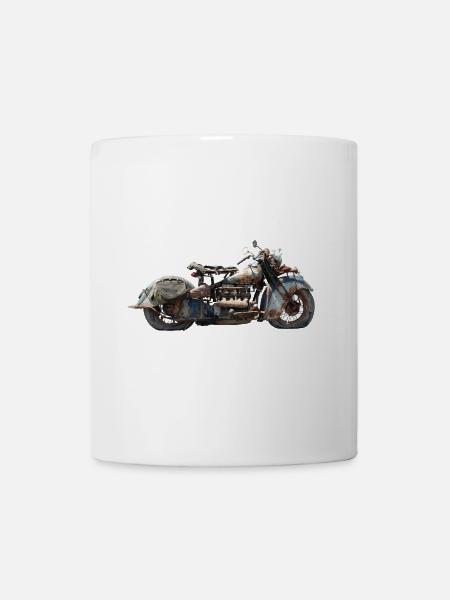Motorrad - Tasse - Weiß