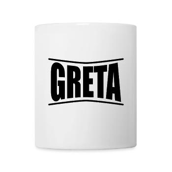 t-shirt Greta idée cadeau t-shirt - Mug blanc - blanc - Devant