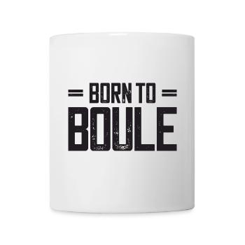 Born to Boule dicton pour Bouler et Pétanque - Mug blanc - blanc - Devant