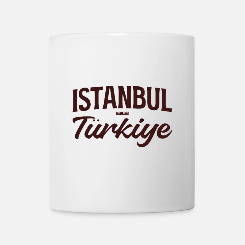 Istanbul Türkiye Vintage Script - Tasse - Weiß
