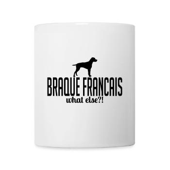BRAQUE FRANCAIS quoi d’autre chien disant Wilsigns - Mug blanc - blanc - Devant