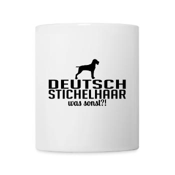 DEUTSCH STICHELHAAR was sonst Hunde Wilsigns - Tasse - Weiß - Vorne
