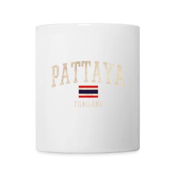 Pattaya Thailand Vintage Script - Mug - white - Front