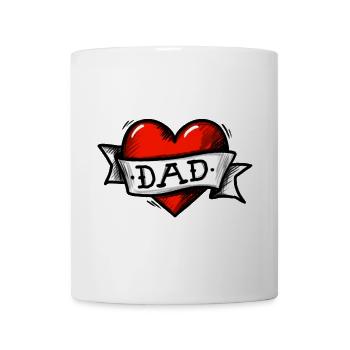 Heart - Band - Dad - Mug - white - Front