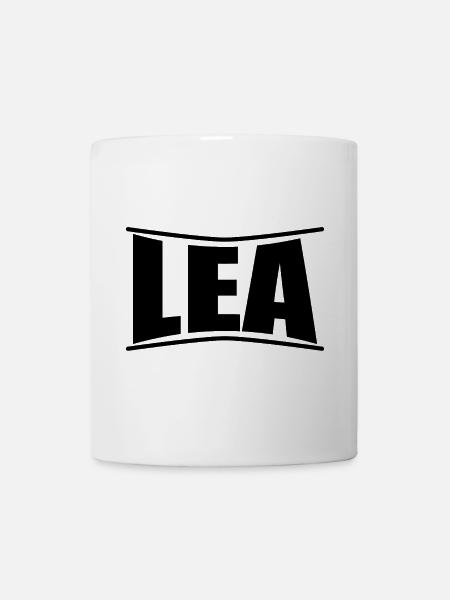T-Shirt Lea T-Shirt Geschenkidee - Tasse - Weiß