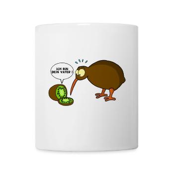 Kiwi gegen Kiwi - Tasse - Weiß - Vorne