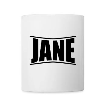 t-shirt Jane t-shirt Idée cadeau - Mug blanc - blanc - Devant