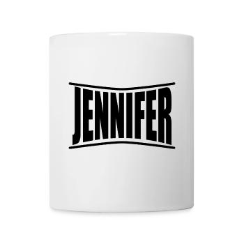 t-shirt Jennifer t-shirt idée cadeau - Mug blanc - blanc - Devant