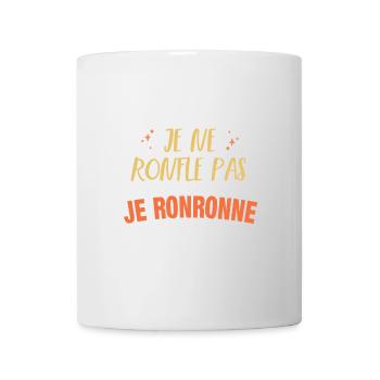 je ne ronfle pas je ronronne - ronflement - Mug blanc - blanc - Devant