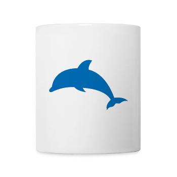 Dauphin - Mug blanc - blanc - Devant