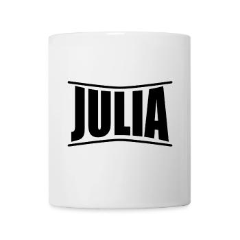T-Shirt Julia T-Shirt Geschenkidee - Tasse - Weiß - Vorne