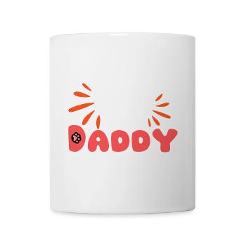 Cap Daddy Typo Pop Éclats - Mug blanc - blanc - Devant
