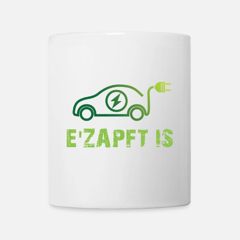  Elektrisches Auto Design - Tasse - Weiß