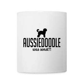 Aussiedoodle was sonst Hundespruch Hunde Wilsigns - Tasse - Weiß - Vorne