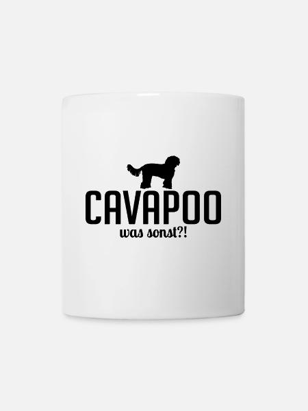 Cavapoo was sonst Hundespruch Hunde Wilsigns - Tasse - Weiß