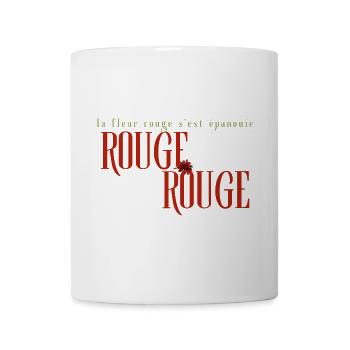Rouge Fleur Bloom Typography - Mug - white - Front