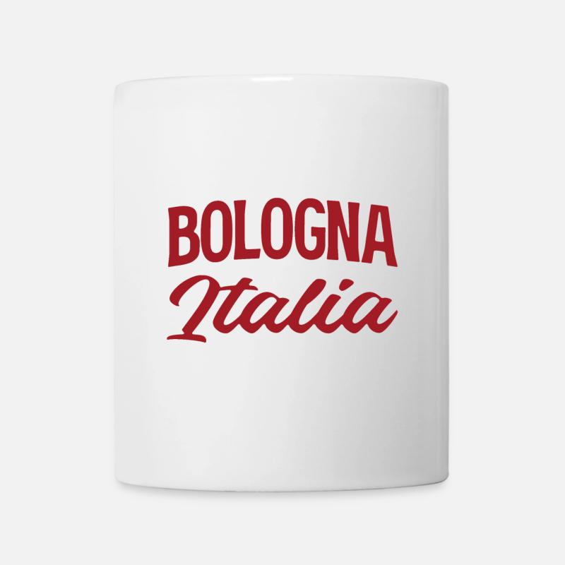 Bologna Italia Vintage Script - Tasse - Weiß