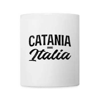 Catania Sicilia Design avec lettrage italien - Mug blanc - blanc - Devant