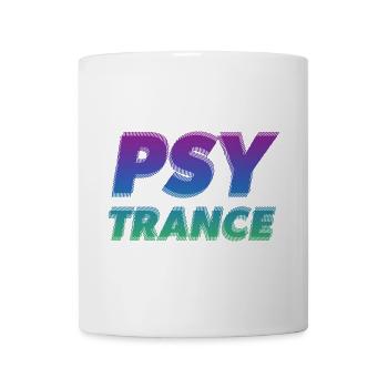 Psytrance trance musique rave party festival art - Mug blanc - blanc - Devant