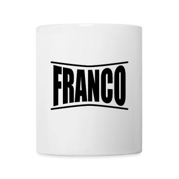 t-shirt franco t-shirt idée cadeau - Mug blanc - blanc - Devant