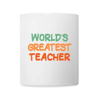 Colourful Handwritten Teacher Tribute - Mug - white - Front