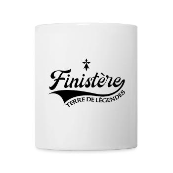Finistère Terre de légendes avec Hermine - Mug blanc - blanc - Devant