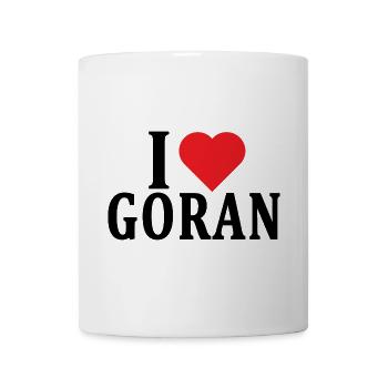 t-shirt name I love Goran t-shirt gift idea - Mug - white - Front