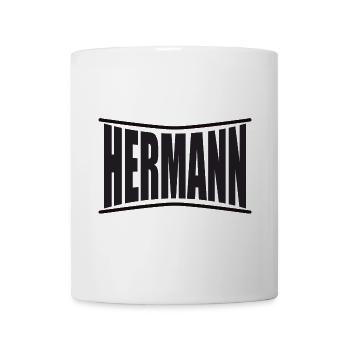 Name T-Shirt Hermann T-Shirt Geschenkidee - Tasse - Weiß - Vorne