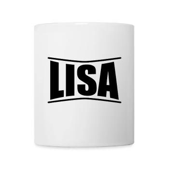 Name T-Shirt Lisa T-Shirt Geschenkidee - Tasse - Weiß - Vorne