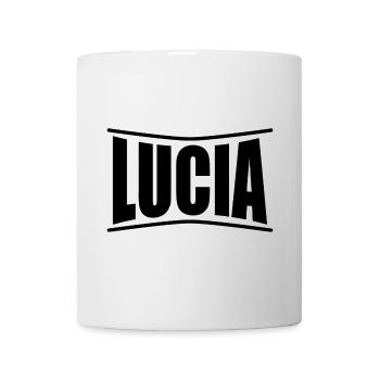 nom t-shirt Lucia t-shirt idée cadeau - Mug blanc - blanc - Devant