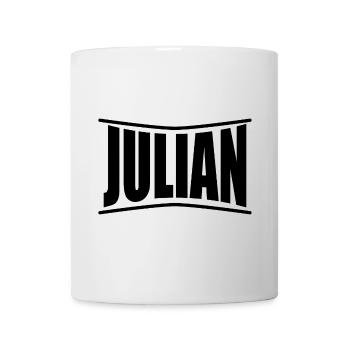 T-Shirt Name Julian T-Shirt Geschenkidee - Tasse - Weiß - Vorne