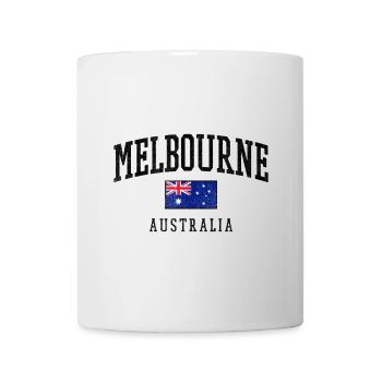 Melbourne, Australie, Conception du drapeau - Mug blanc - blanc - Devant