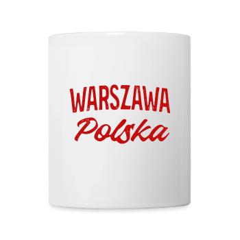 Warszawa Polska Retro Script - Mug blanc - blanc - Devant