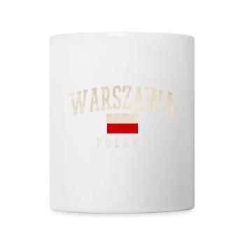 Varsovie Pologne Drapeau Style - Mug blanc - blanc - Devant