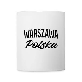 Warszawa Polska lettering in typography style - Mug - white - Front